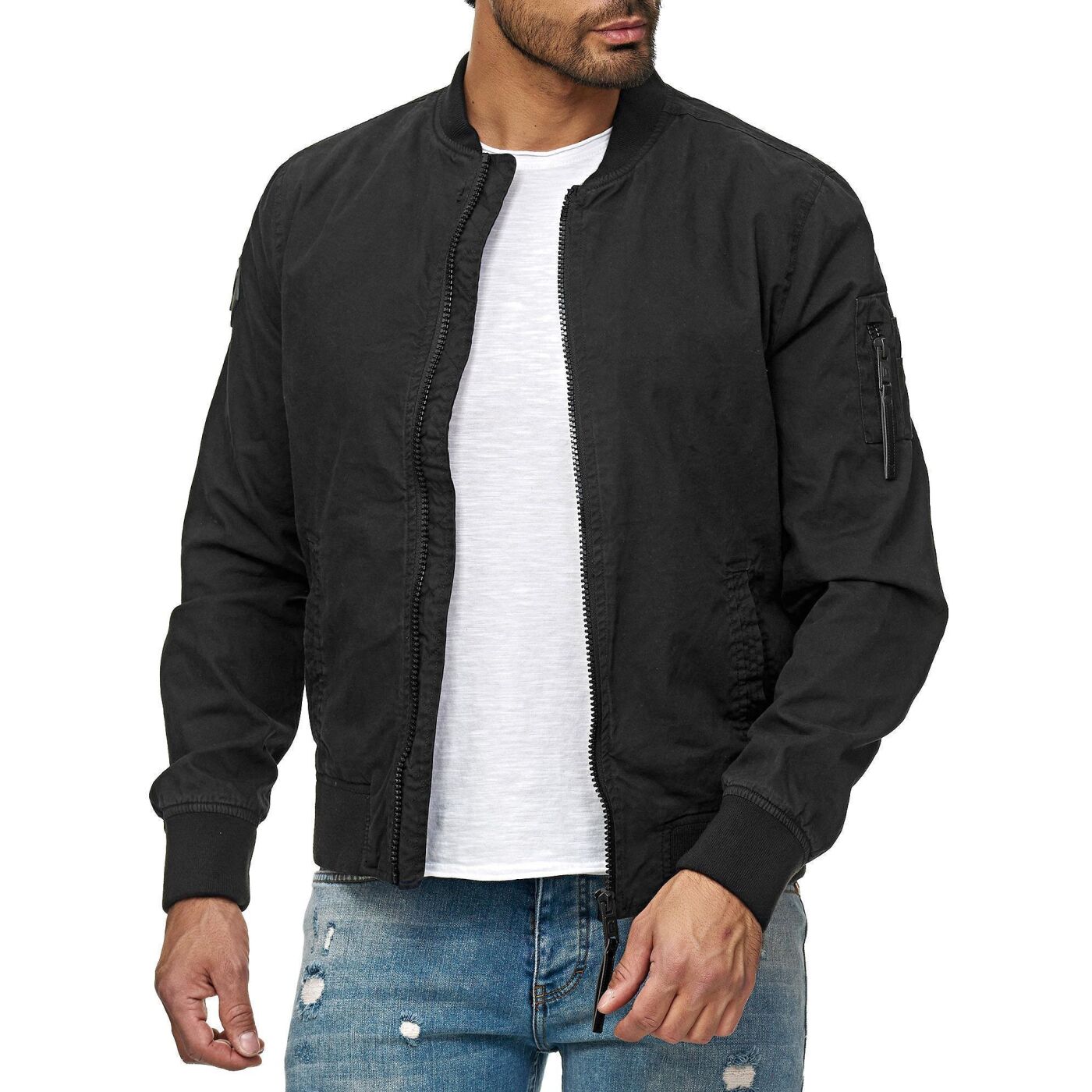 herren-uebergangsjacke-273hin.jpg Softshell Übergangsjacke Collegejacke Basic – Bild 1