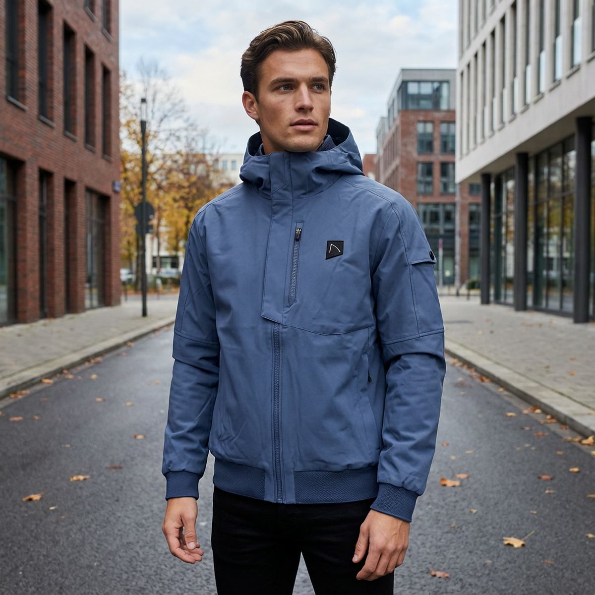 herren-uebergangsjacke-791scf.jpg übergangsjacke Modische Sommerjacken Herren Chasin Herren Jacke Return Mount Regular Fit Blau 71120017 E62 Blue – Bild 1