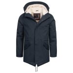 Alessandro Salvarini Herren Winterjacke langer Parka mit Teddyfell , 99,90 €