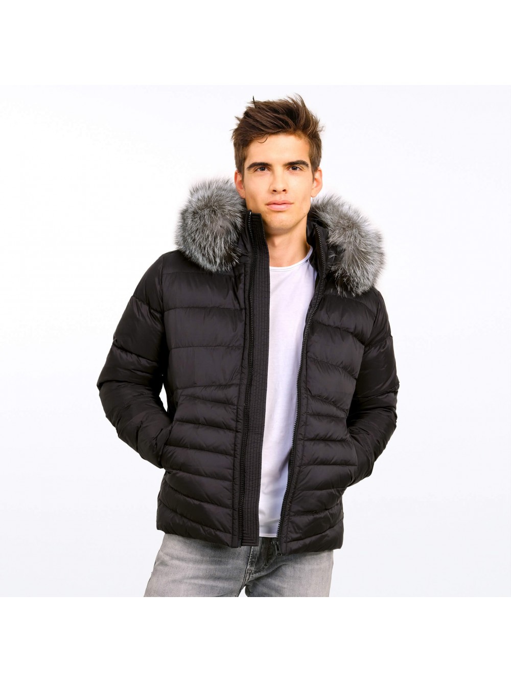 herren-winterjacke-536sqy-1.jpg Herren Winterjacke mit Fell | WeLoveFurs.com Größe S – Bild 1