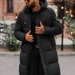 Herren Winterjacke Schwarz OZONEE JS/19M1290/392 | OZONEE