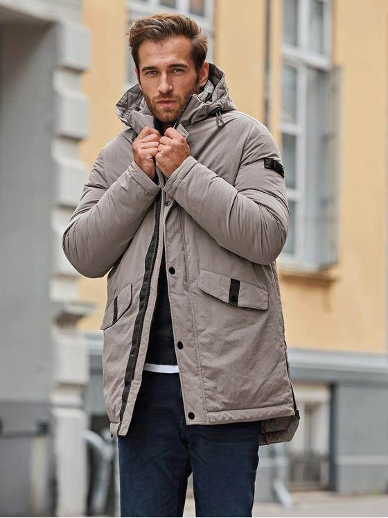 jacke-herren-049qpo-1.jpg Winterjacke Jack And Jones Kapuzenjacke Herren Leichte Jacken Jack And Jones Steppjacke Herren Kapuze Puffer Jacke Beige Herren Jack Jones Global Puffer Jacke – Bild 1