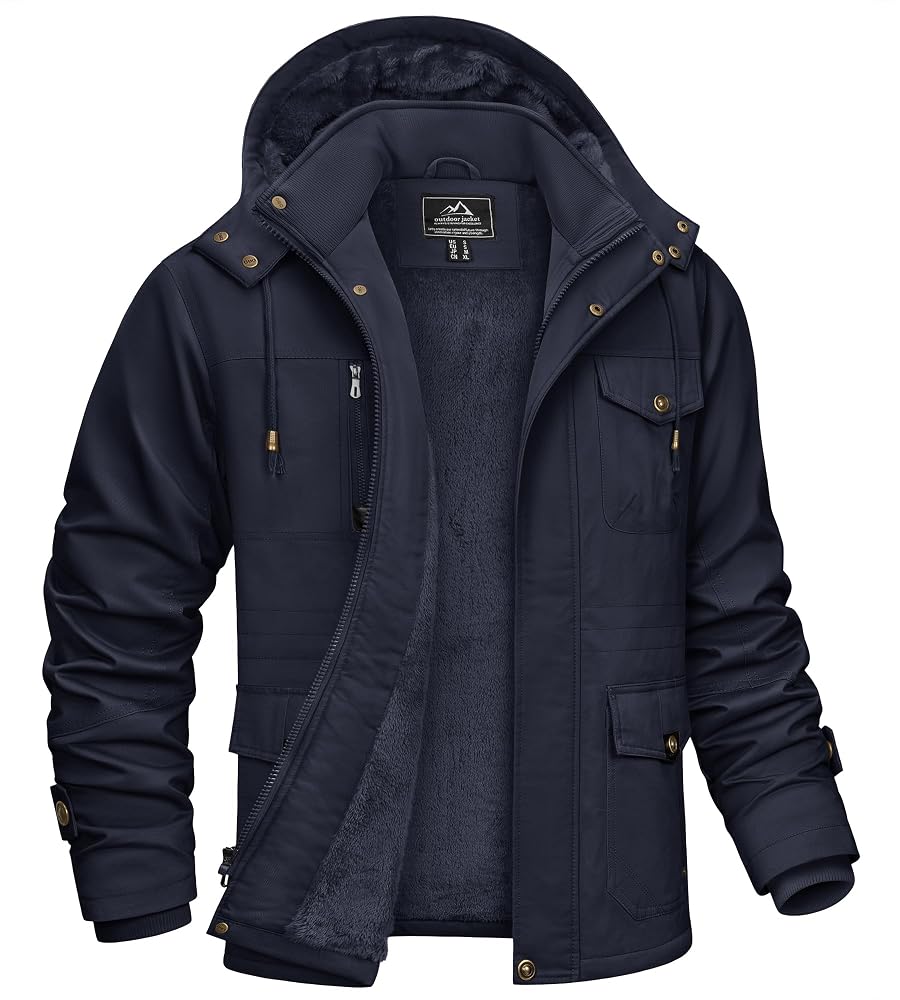 jacke-herren-223zpg-1.jpg KEFITEVD Militär Jacke Herren Winterjacke Gefüttert Warm Herrenjacke Army | Gefütterte Militär Winterjacke Warmer Wintermantel Innentasche US Army Feldjacke Cargo Übergangsjacke Outdoor Dunkelblau S : Amazon.de: Fashion – Bild 1