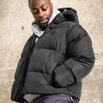 SV 98 Puffer Jacke, schwarz