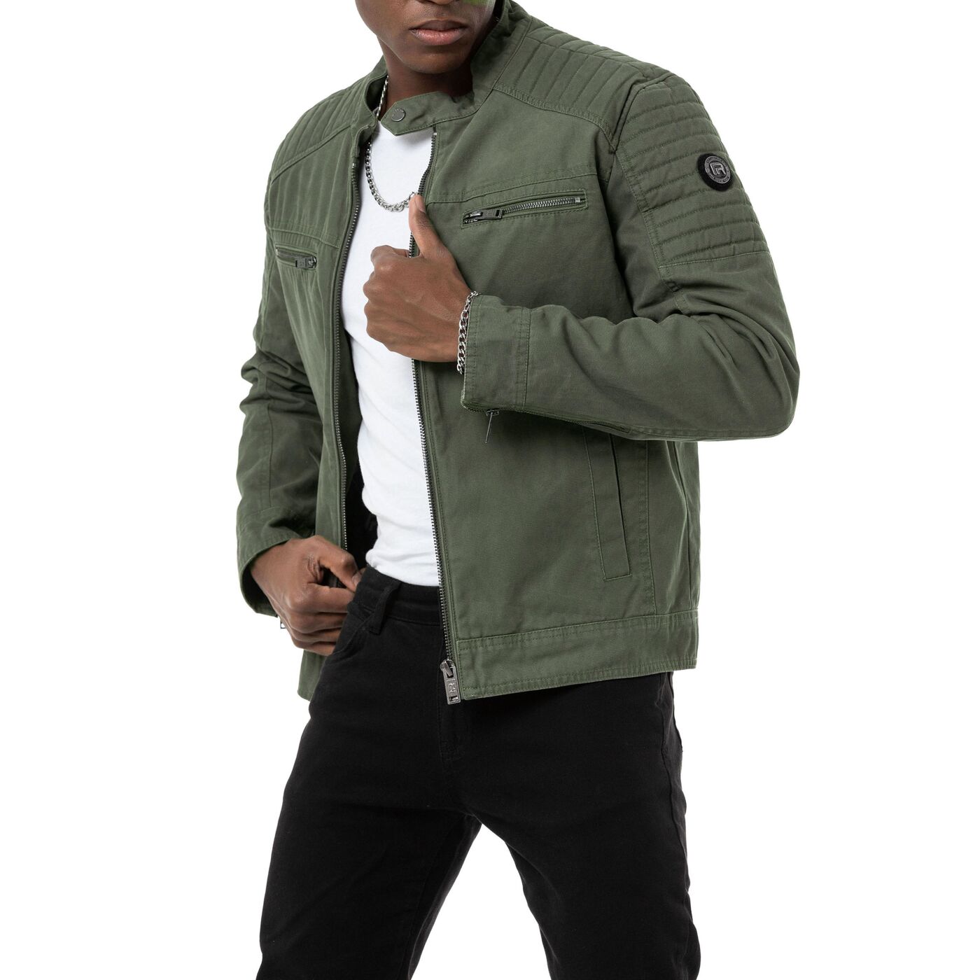 jacken-herren-039nbi-1.jpg Red Bridge Herren Jacke Bikerjacke Baumwolle – Bild 1
