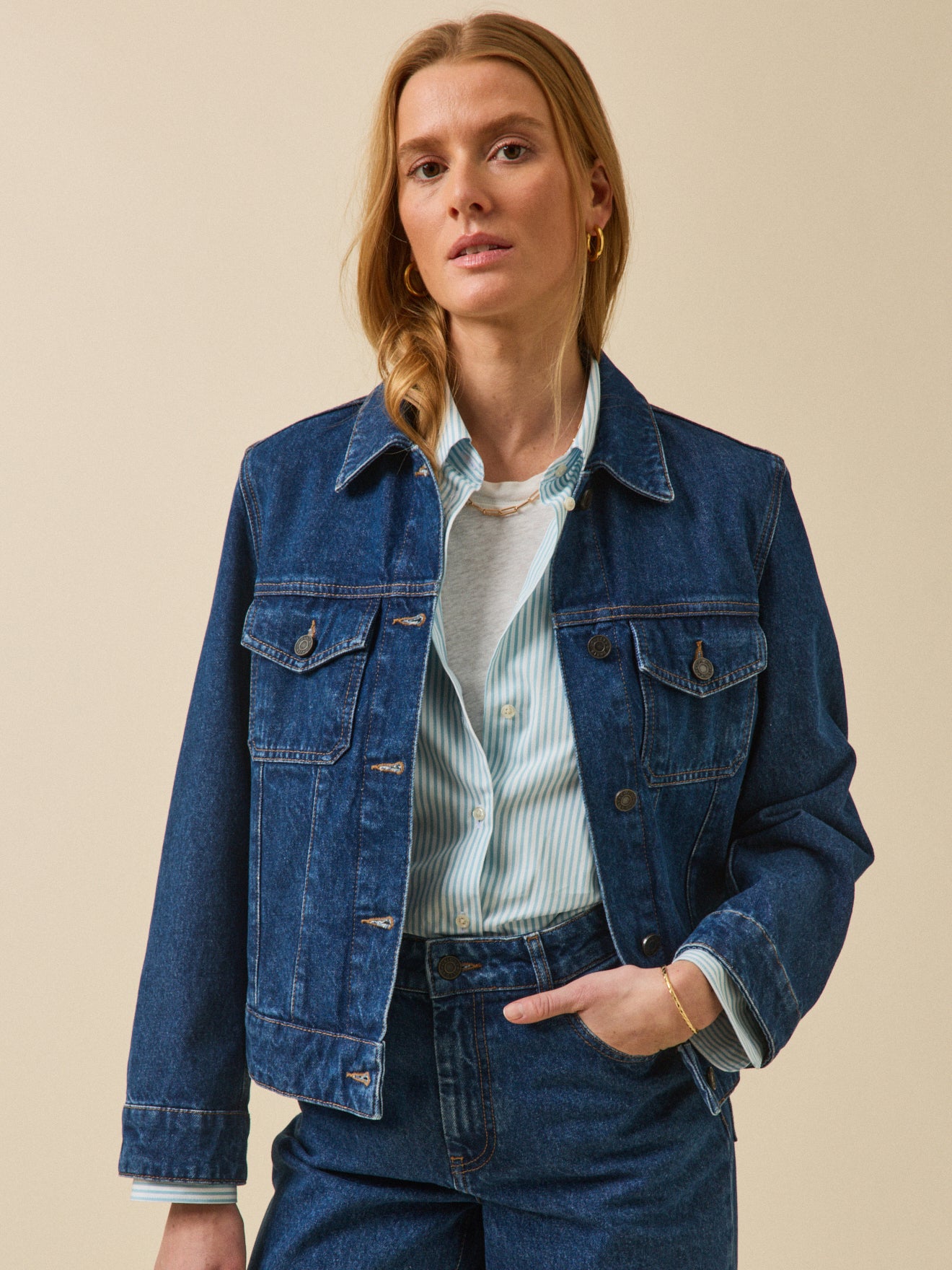 jeansjacke-268oin-1.jpg Damen Jeansjacke aus Bio Baumwolle – Bild 1