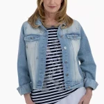 Jeansjacke 'GLAM' mit Glitzereffekten, light blue denim | light blue | 3 | 30833 840.3