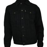 WESTERN SPEICHER Jeansjacke Herren Denim Jacke Schwarz S bis 4XL