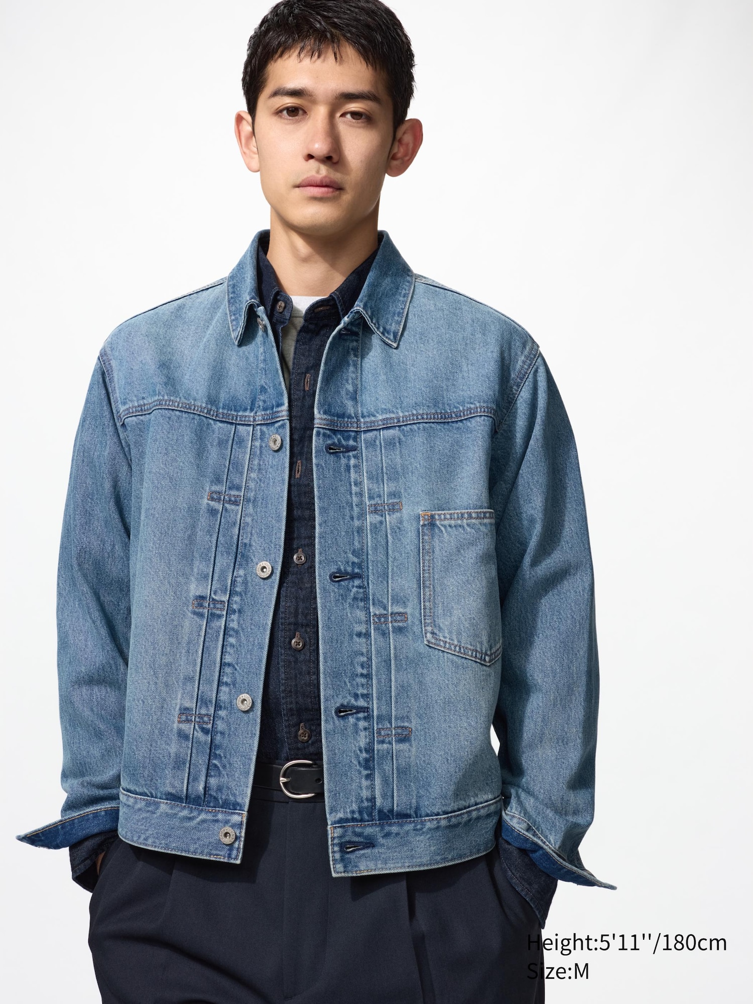 jeansjacke-herren-494zdo-1.jpg Jeansjacke für Herren | UNIQLO DE – Bild 1