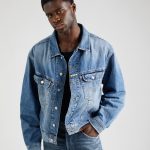 Replay Jeansjacke (1 St), Kontrastnähte