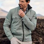 Herren engbers Funktionsjacke im Jeansjacken Style in Gruen kaufen 39994 | engbers.com