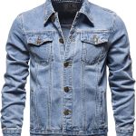 Jeansjacken Herren Herren Jacke Übergang, Gefütterte Western Jeansjacke für im Frühjahr/ Stil (BU1,L) : Amazon.de: Fashion
