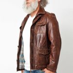 Halblange Herren Lederjacke – Leder Schmidt Online