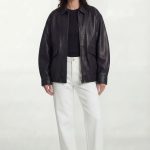 Oversize Lederjacke Damen „Nova" im 80s Style – TRUEPRODIGY