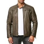 Red Bridge Herren Vintage Biker Jacke Kunst Lederjacke Übergangsjack, € 89,90