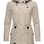 Ragwear Parka Alysa stylische Damen Übergangsjacke mit Taillenzugband, Leicht taillierter Schnitt und Taillenzugband