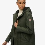 Military Borg Fishtail Parka army kaki für Damen | Superdry DE