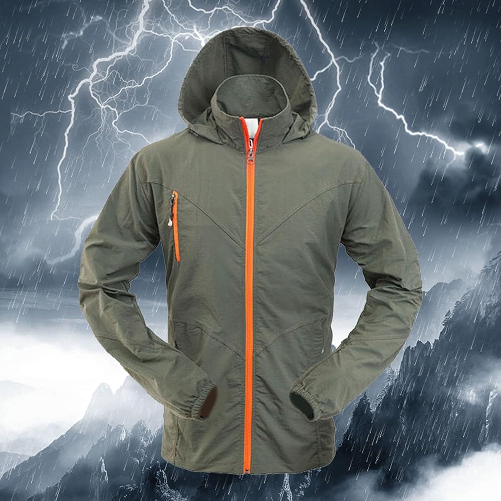 regenjacke-185kcj-1.jpg Herren Regenjacke, wasserdicht: Wanderjacke, wasserdicht, atmungsaktiv, Klettern, schnell trocknend, Herren Regenjacke mit Kapuze, leichte Softshell Jacke, Outdoor Mantel, atmungsaktiv, Wandern, : Amazon.de: Fashion – Bild 1