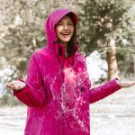 Weite Regenjacke Damen kurz