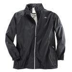 Brigg schwarze Outdoor Regenjacke Übergröße | bigtex