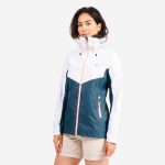 Regenjacke Segeln Damen wasserdicht winddicht 100 grau/weiß | Decathlon
