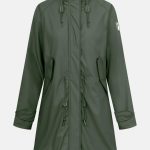 Derbe Friese Tidaholm Damen Regenjacke Oliv Gefüttert | Derbe Hamburg Shop