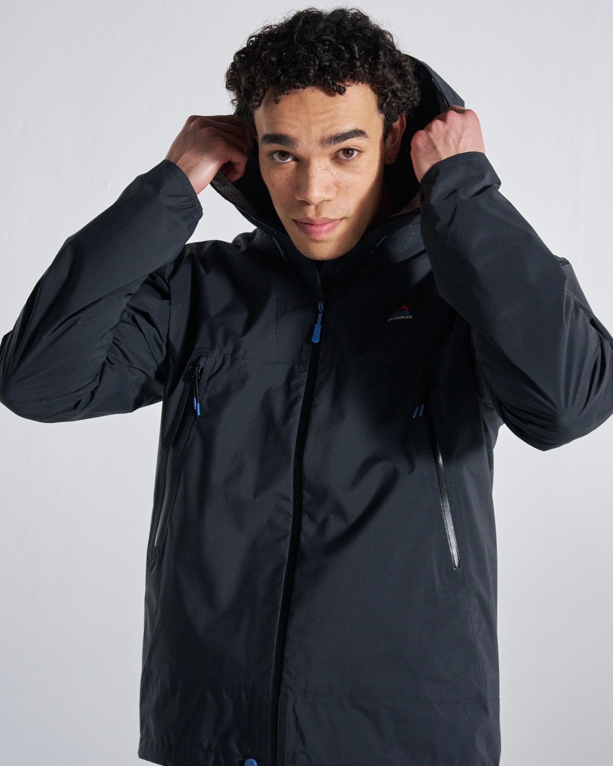 regenjacke-herren-338xpt-1.jpg Trailscape Light Herren Wasserdichte Jacke Schwarz S – Bild 1