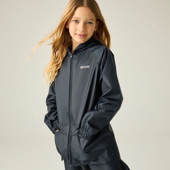 regenjacke-kinder-099dsx-1.jpg Stormbreak wasserdichte Shell Walkingjacke für Kinder Marine | Regatta – Bild 1