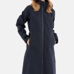Danefae Danedogwalker Damen Regenmantel Schwarz Black