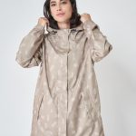 Beige Damen Regenmantel Wadden Batela