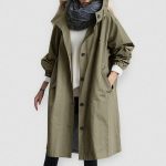 Regenjacke Damen,Regenmantel Damen Wasserdicht Große Größen Windbreaker Atmungsaktiv Leicht Futter Windjacke Lang Elegant Trenchcoat Mit Kapuzen Locker Softshelljacke Übergangsjacke (01 Army Green, S) : Amazon.de: Fashion