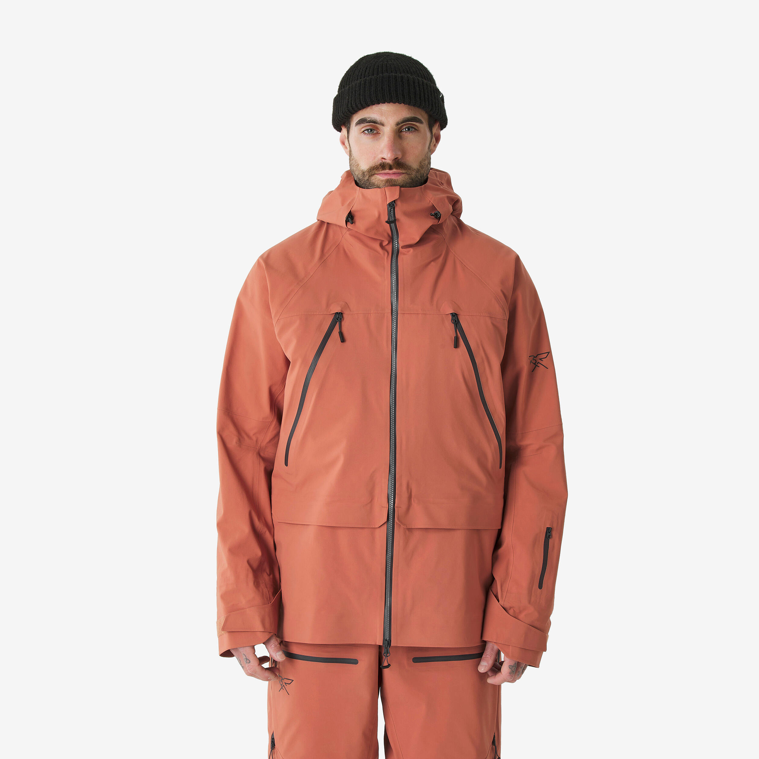 skijacke-880fnf-1.jpg Skijacke Herren wasserdicht Freeride FR900 braun – Bild 1