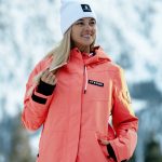 Aura Skijacke Coral Damen Strobe