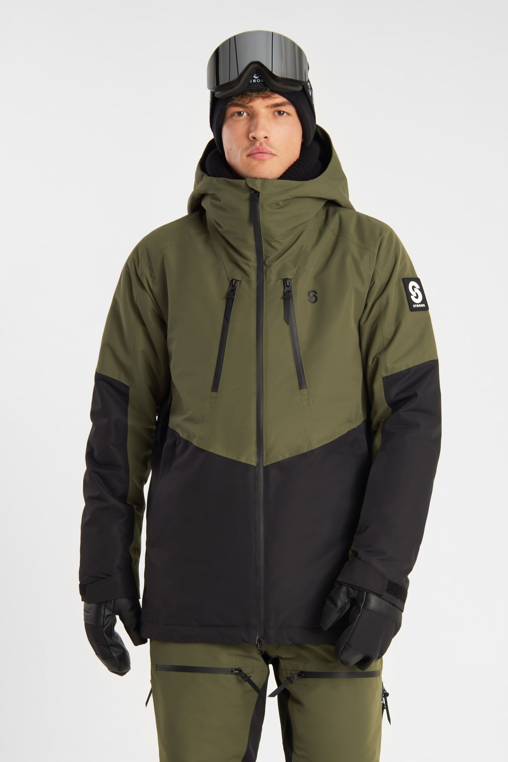 skijacke-herren-136ymk-1.jpg Lynx Skijacke Olive Green Herren Strobe – Bild 1
