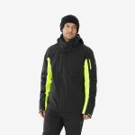 Skijacke Snowboardjacke Herren sehr atmungsaktiv wasserdicht 900 schwarz/gelb