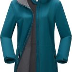 Outdoor Ventures Damen Softshelljacke Wasserdichte Lange Softshellmantel | Fleece Gefütterte Übergangsjacke, Winddichte Windbreaker, 2 Wege ...