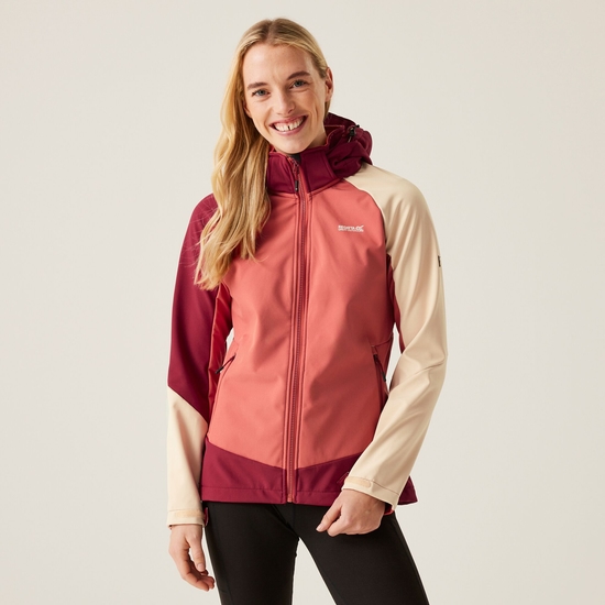 softshell-jacke-damen-989eyy-1.jpg Desoto X Softshell Jacke für Damen | Rot – Bild 1