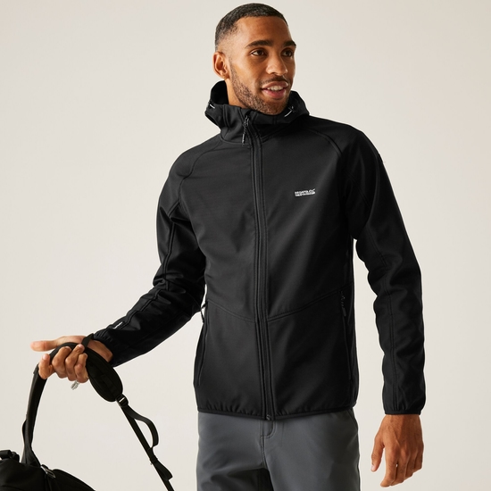 softshelljacke-080pzf-1.jpg Arec III Herren Softshelljacke Schwarz | Regatta – Bild 1