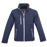 BMS Herren Softshelljacke Marine 3XL Wasserdicht, Winddicht, Fleece, Outdoor