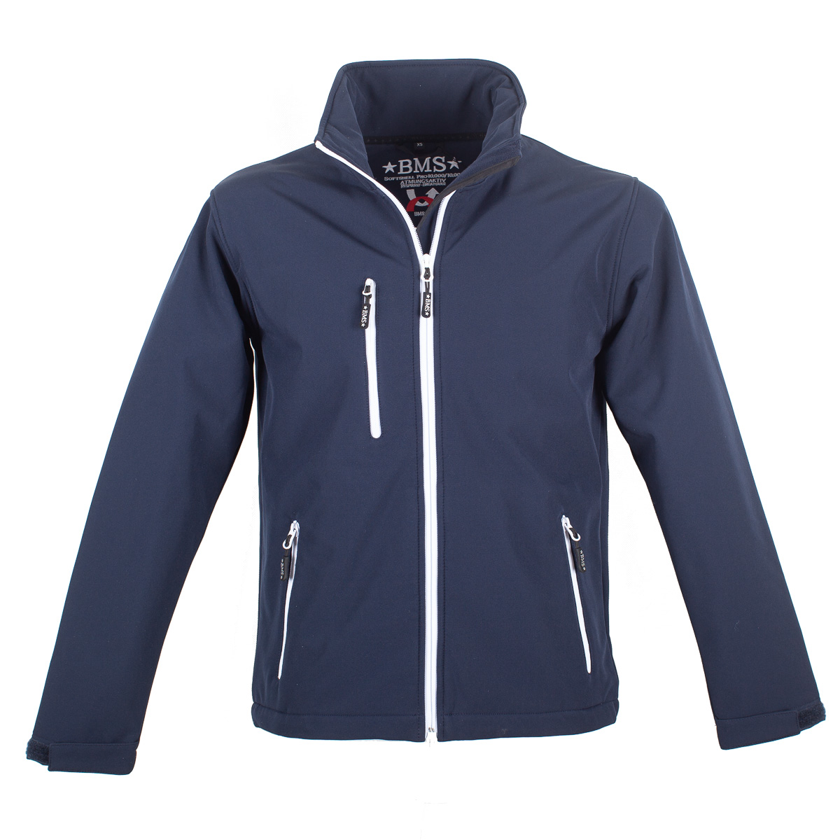 softshelljacke-692fon-1.jpg BMS Herren Softshelljacke Marine 3XL Wasserdicht, Winddicht, Fleece, Outdoor – Bild 1