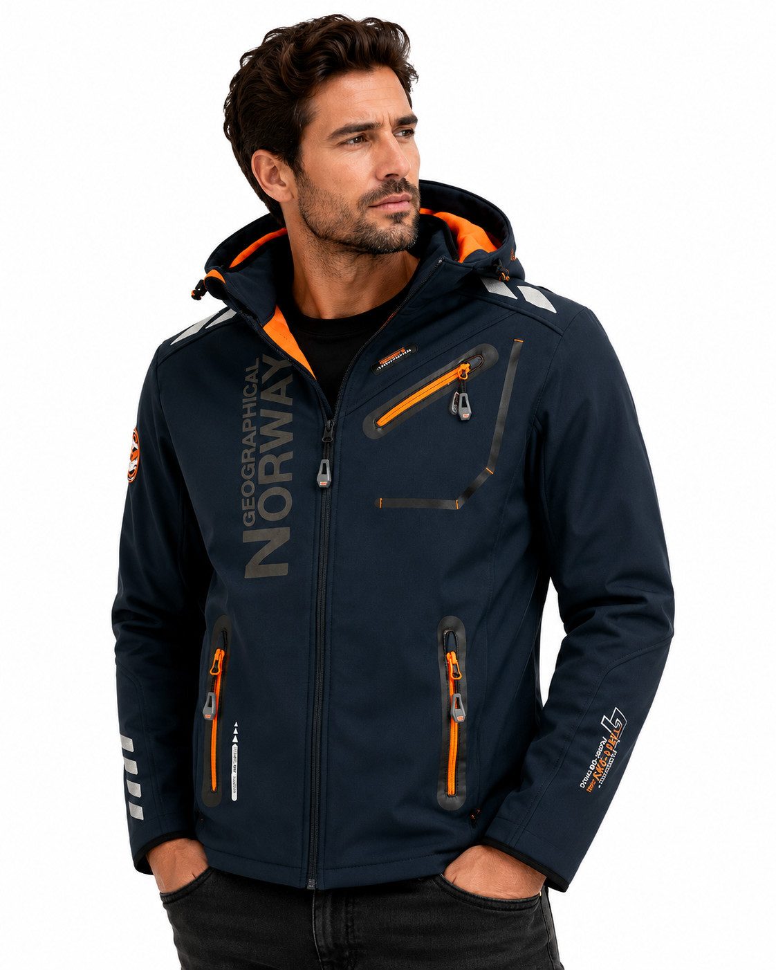 softshelljacke-792lyj-1.jpg Geographical Norway Softshelljacke Herren Herbst Winter Jacke Softshell Jacke Outdoor Regen Übergangs – Bild 1