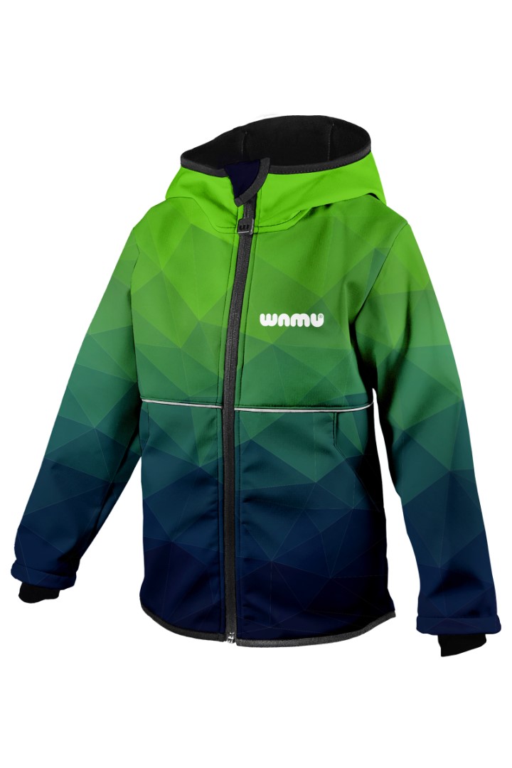 softshelljacke-874dxk-1.jpg Kinder Softshelljacke, MOSAIC, green, Größe 92 98 – Bild 1
