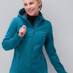 33,000ft Damen Softshelljacke Wasserdichte Winddichte Funktionsjacke Atmungsaktive Übergangsjacke Leichte Fahrradjacke mit Kapuze Windbreaker zum Laufen, Radfahren, Wandern,Dodge Blau 50 : Amazon.de: Fashion