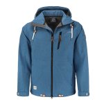 Dry Fashion Herren Softshelljacke Heiligenhafen Jacke mit abnehmbare Kapuze und Fleece Innenfutter
