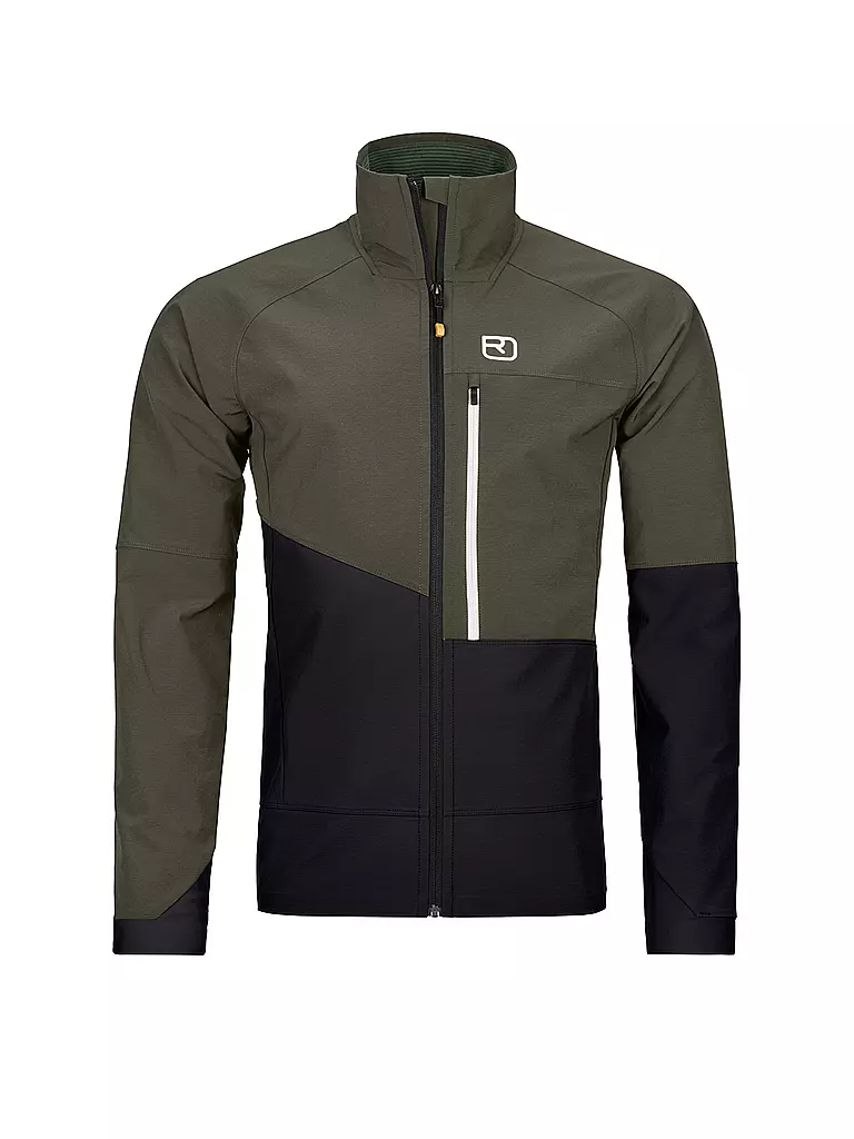 softshelljacke-herren-513swn.webp ORTOVOX Herren Softshelljacke Punta Berrino Olive – Bild 1