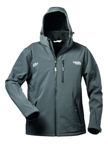 softshelljacke-herren-809wdw-1.jpg Herren Winter Softshelljacke APOLLO von elysee, grau/schwarz – Bild 1