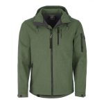 Dry Fashion Herren Softshelljacke Wangerooge Meliert mit Fleece Innenfutter