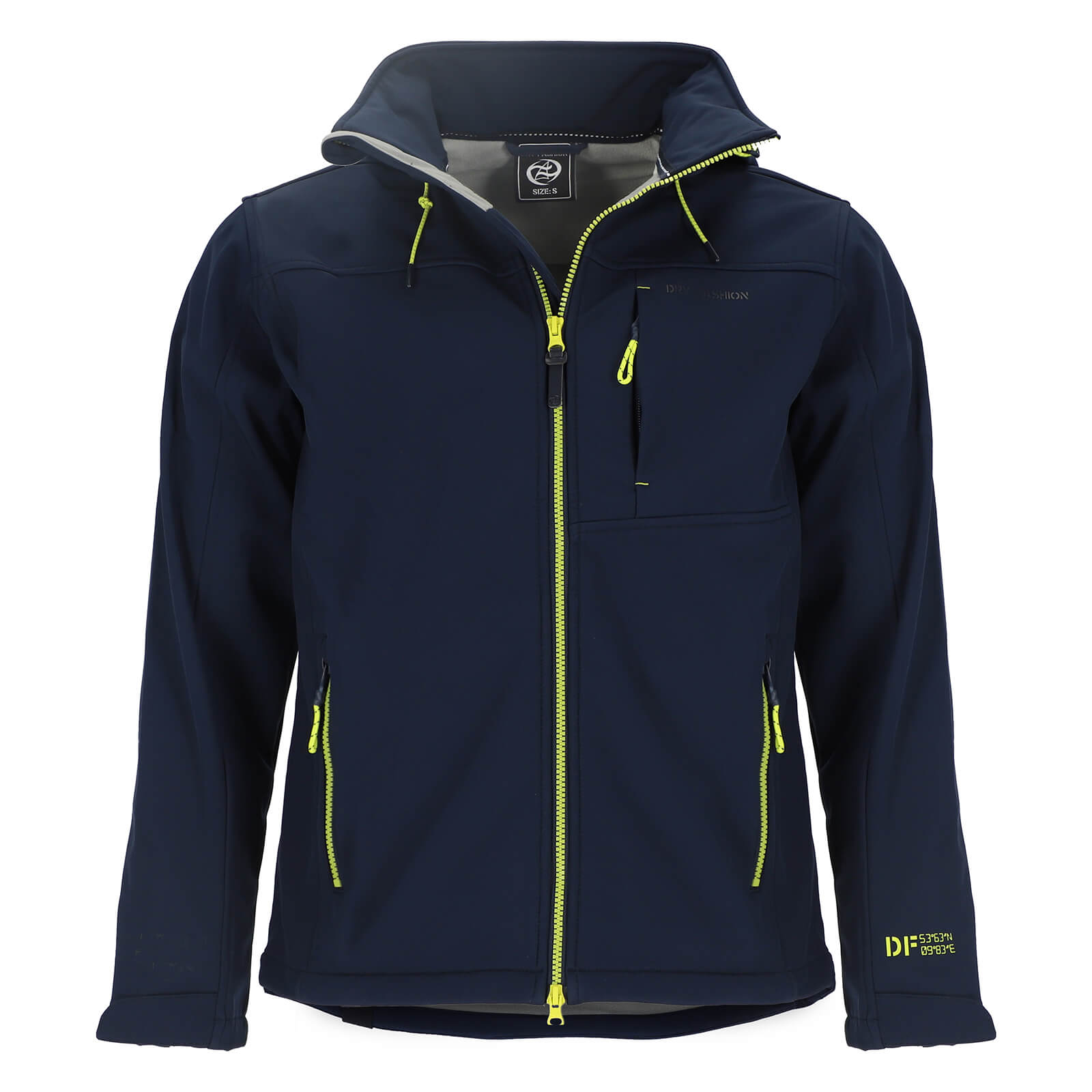 softshelljacke-herren-950vqv-1.jpg Dry Fashion Herren Softshelljacke Amrum Jacke mit Fleece Innenfutter – Bild 1