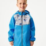 Softshell Jacke mit Fleece für Kinder Basic, Blau, Bagger