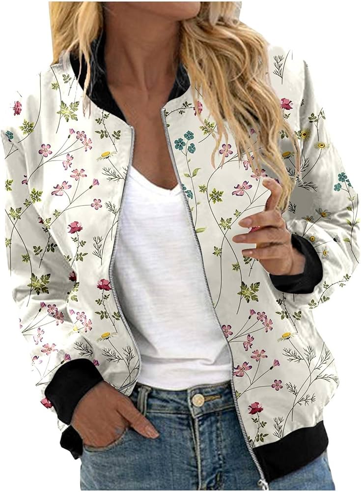 sommerjacke-damen-613eai-1.jpg Womens Jacket | Einfarbig Dünne Sommerjacke Damen Blouson Leichte Reissverschluss Leicht Elegant Jacken Jacke Sommer Bunt Steppjacke Windjacke ... – Bild 1